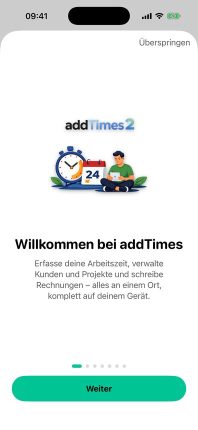 Screenshot addTimes 2